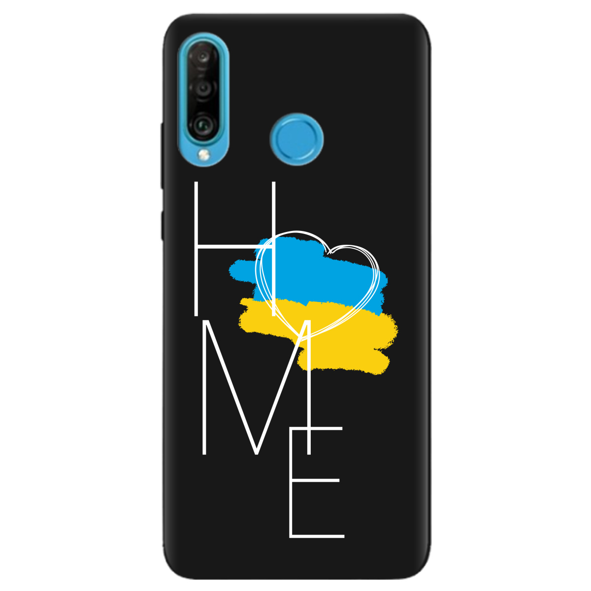 Чехол для Huawei P30 Lite черный матовый soft touch Дім - фото 1 - Чехлы для телефонов