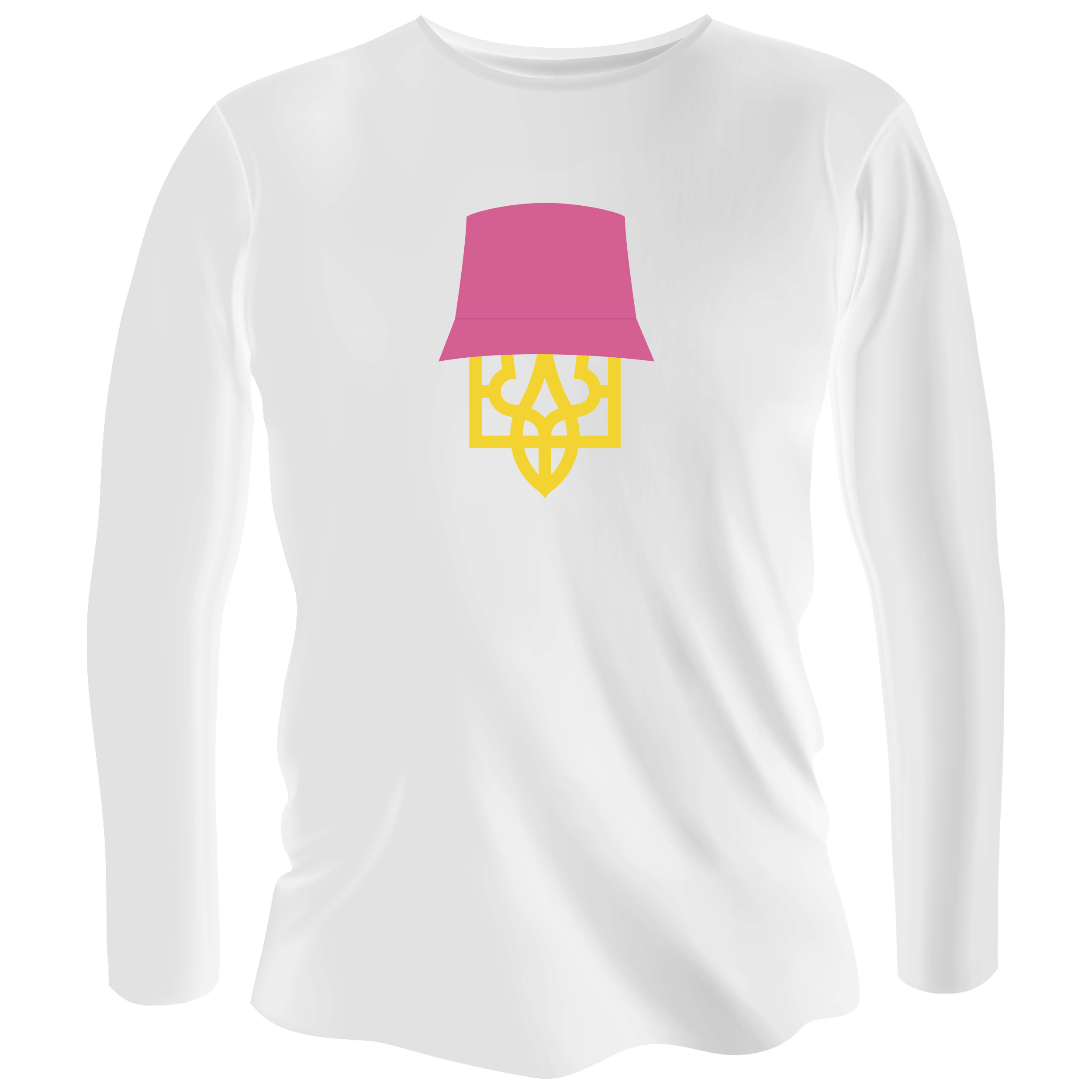 Лонгслив мужской белый хлопок/эластан Kalush Orchestra XS - фото 1 - Лонгсливы