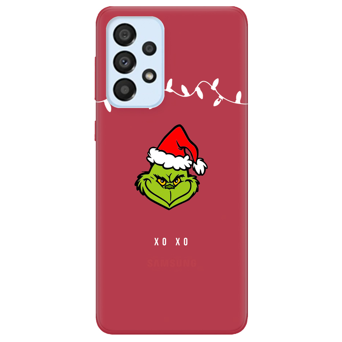 Чохол для Samsung Galaxy A33 Grinch xo xo - фото 1 Чохол для Samsung Galaxy A33 Grinch xo xo - фото 1 - Чохли для телефонів