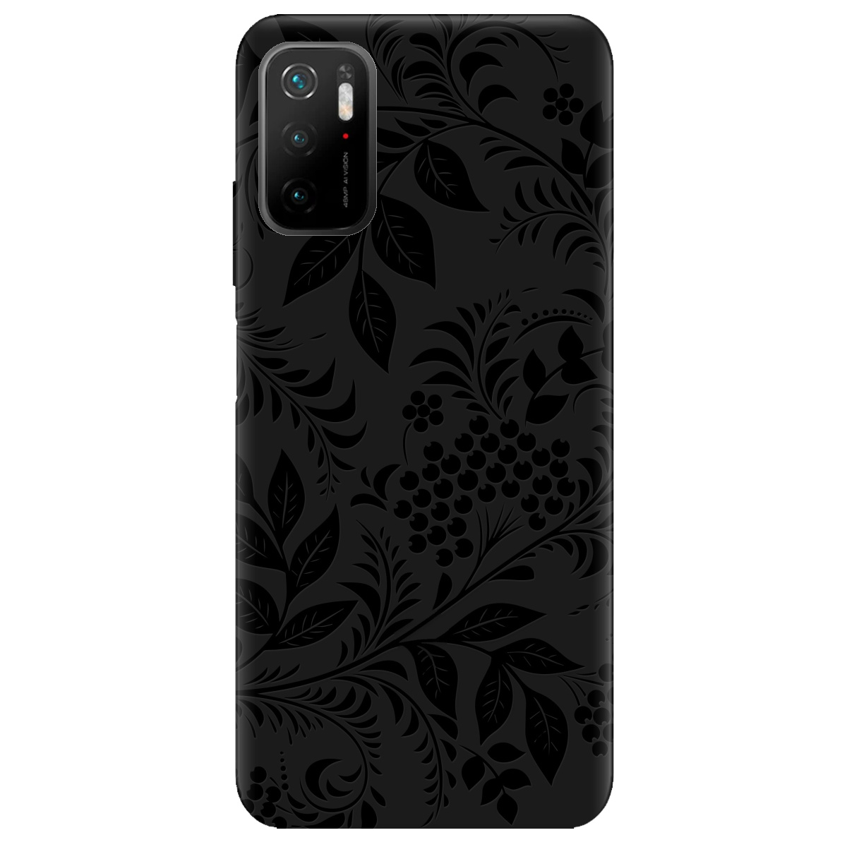 Чехол для Xiaomi Poco M3 Pro черный матовый soft touch Art - фото 1 - Чехлы для телефонов