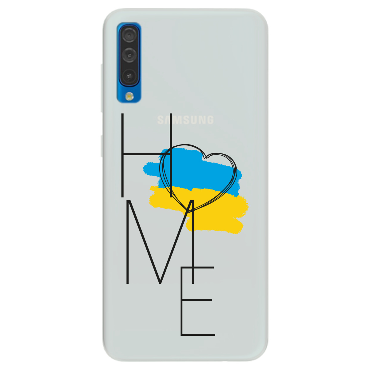 Чохол для Samsung Galaxy A50 напівпрозорий матовий soft touch Home - фото 1 Чохол для Samsung Galaxy A50 напівпрозорий матовий soft touch Home - фото 1 - Чохли для телефонів