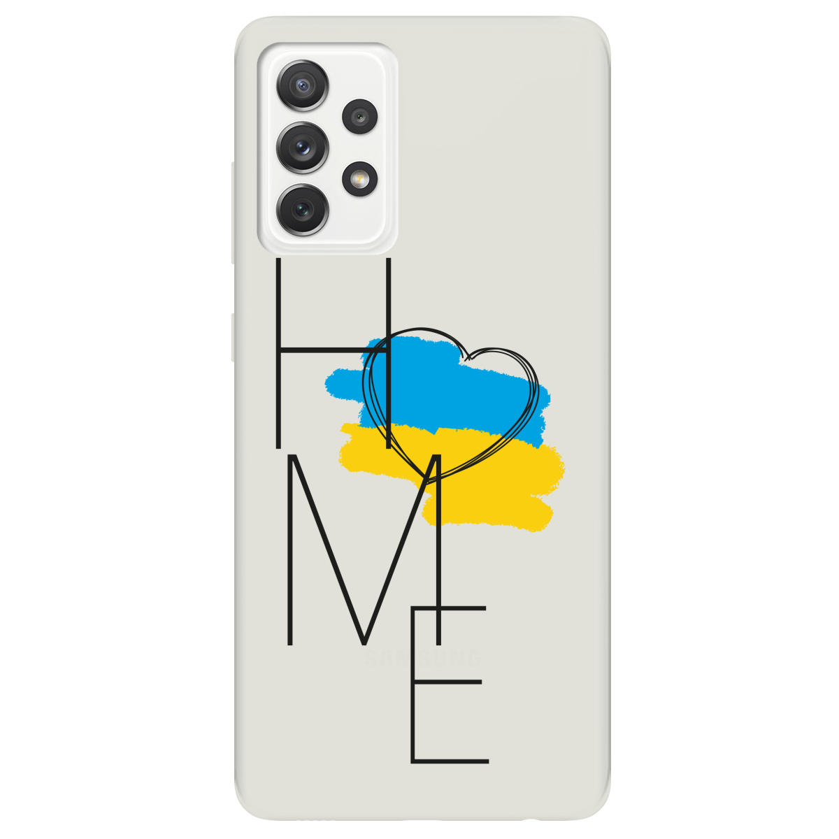 Чехол для Samsung Galaxy A72 полупрозрачный матовый soft touch Home - фото 1 - Чехлы для телефонов