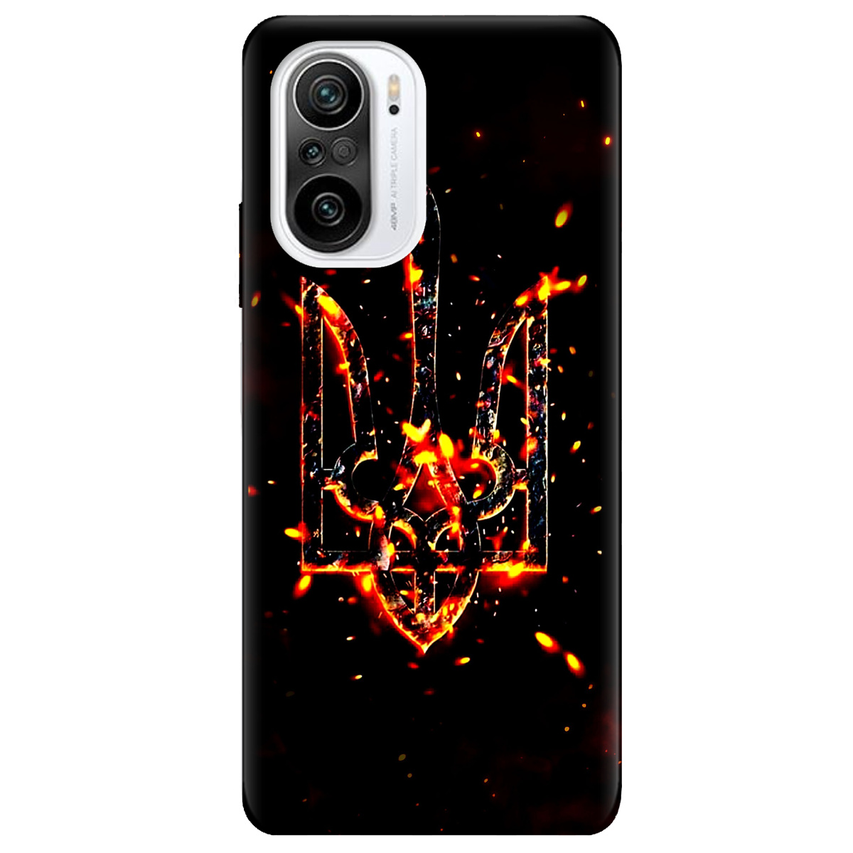 Чохол для Xiaomi Poco F3 Вогонь - фото 1 - Чохли для телефонів