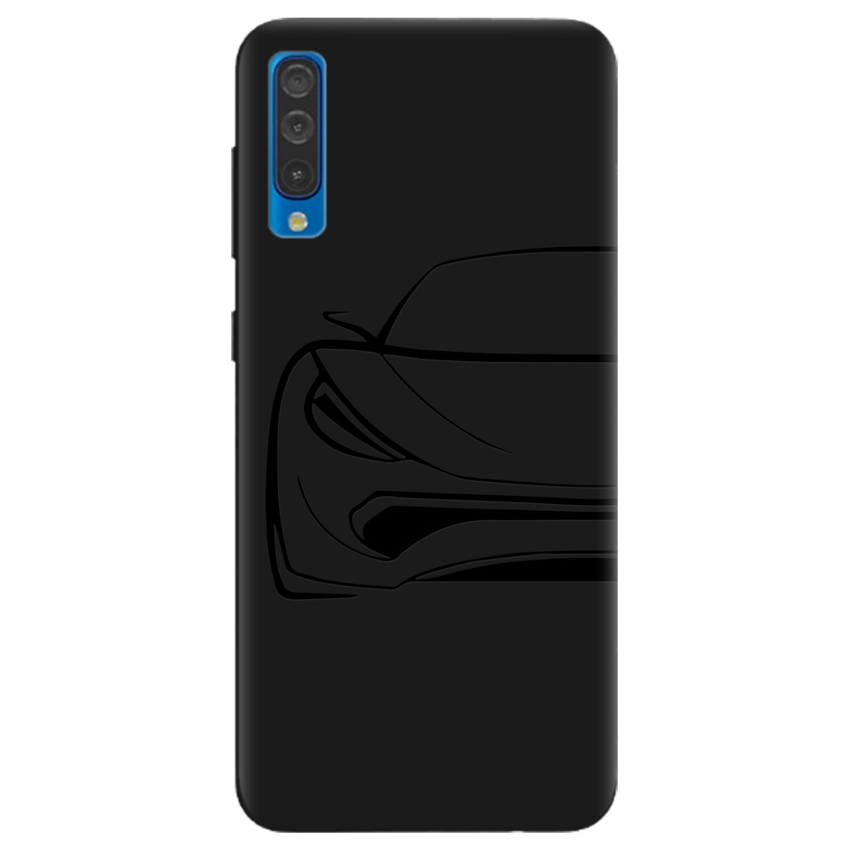 Чехол для Samsung Galaxy A50 черный матовый soft touch Sport Car - фото 1 Чехол для Samsung Galaxy A50 черный матовый soft touch Sport Car - фото 1 - Чехлы для телефонов