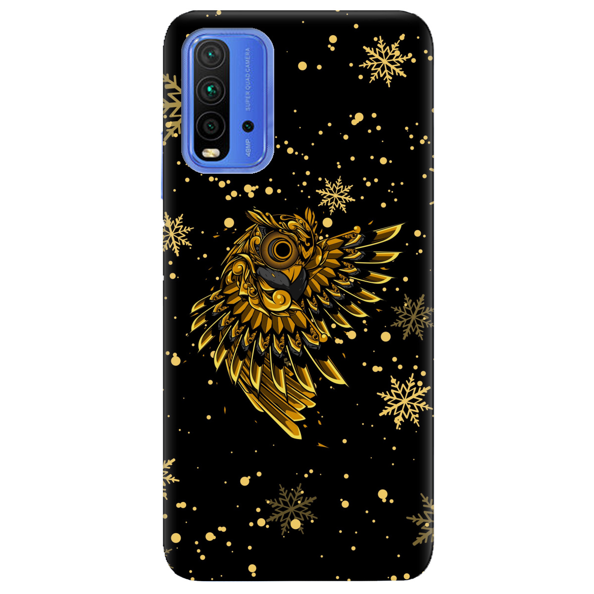 Чехол для Xiaomi Redmi 9T Gold sova - фото 1 Чехол для Xiaomi Redmi 9T Gold sova - фото 1 - Чехлы для телефонов