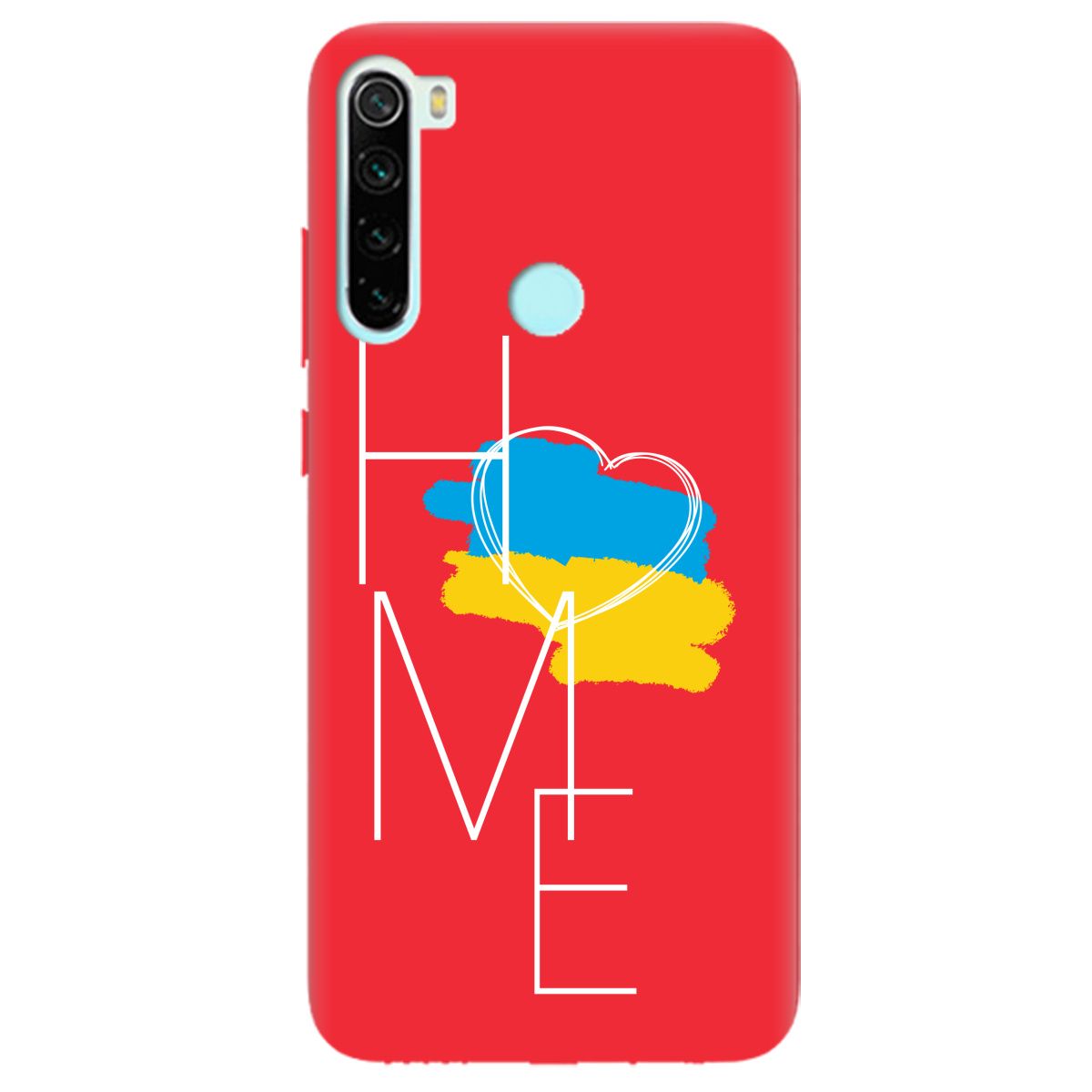 Чохол для Xiaomi Redmi Note 8 яскраво-червоний матовий soft touch Дім - фото 1 Чохол для Xiaomi Redmi Note 8 яскраво-червоний матовий soft touch Дім - фото 1 - Чохли для телефонів