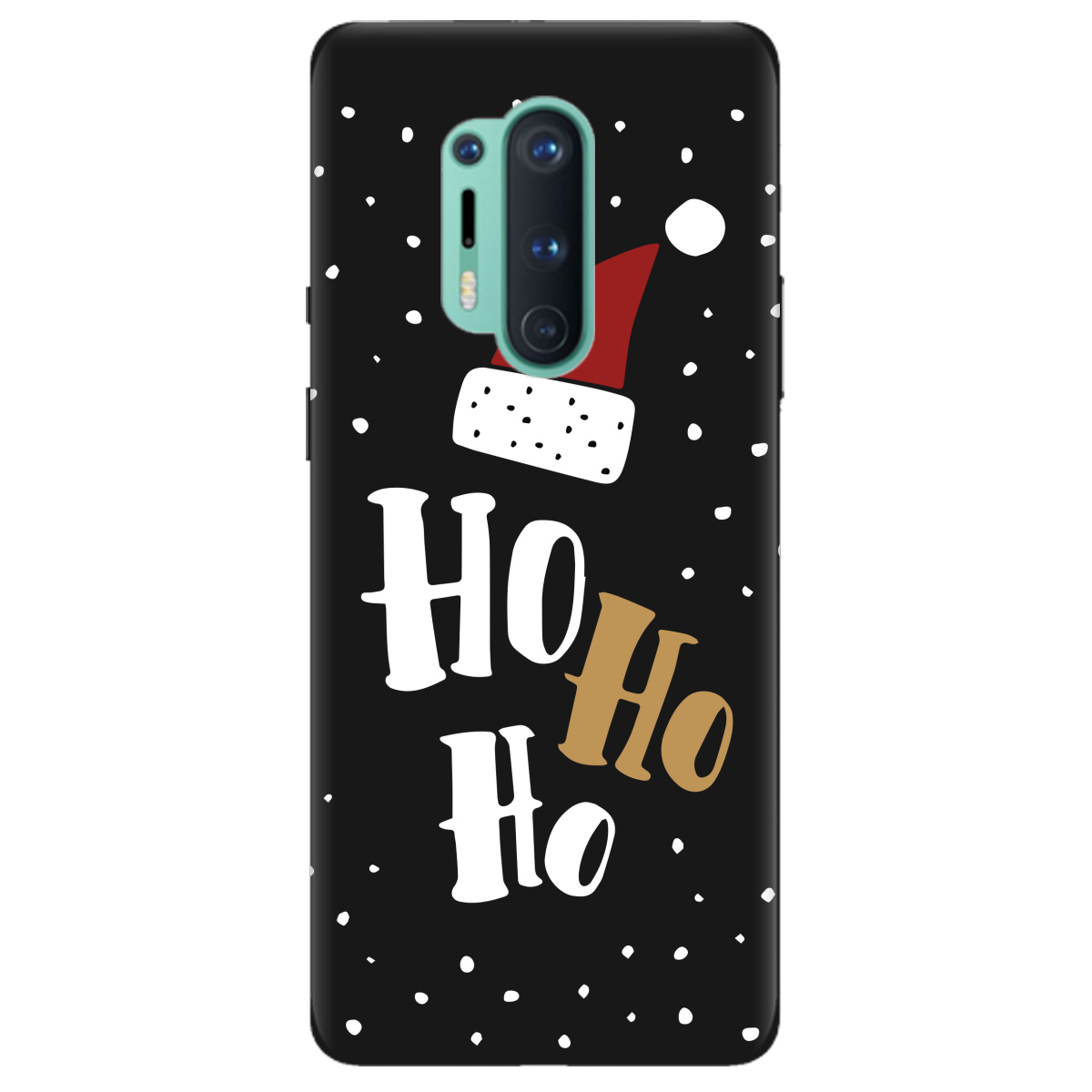 Чехол для OnePlus 8 Pro черный матовый soft touch Ho-ho-ho - фото 1 Чехол для OnePlus 8 Pro черный матовый soft touch Ho-ho-ho - фото 1 - Чехлы для телефонов