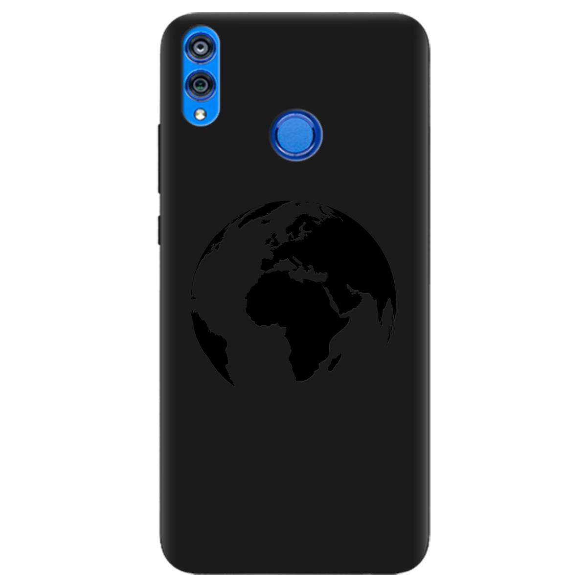 Чехол для Huawei Honor 8x черный матовый soft touch Planet - фото 1 Чехол для Huawei Honor 8x черный матовый soft touch Planet - фото 1 - Чехлы для телефонов