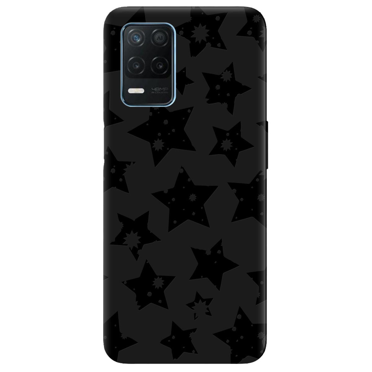 Чохол для Realme 8 чорний матовий soft touch Black Star - фото 1 - Чохли для телефонів