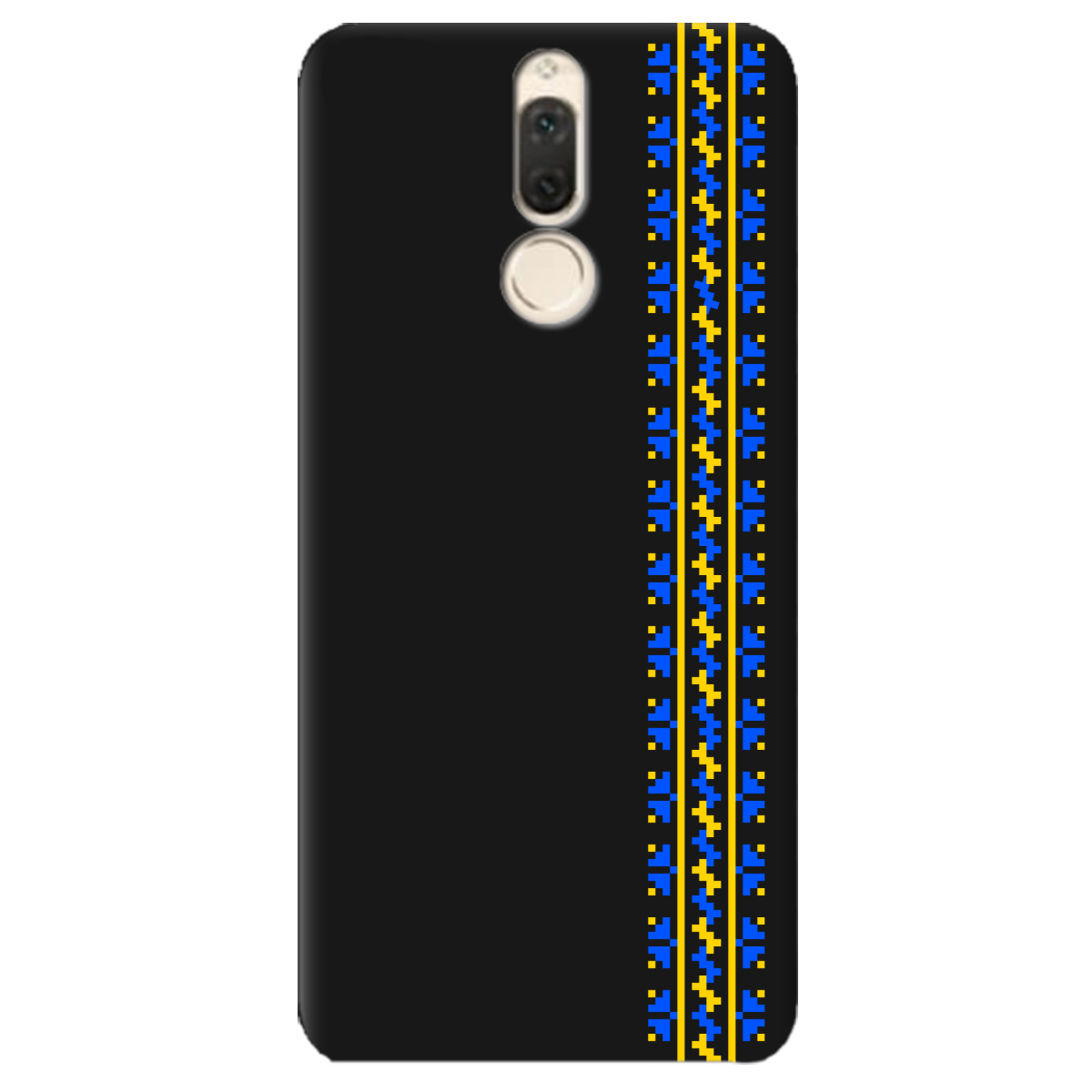 Чехол для Huawei Mate 10 Lite черный матовый soft touch Embroidery - фото 1 - Чехлы для телефонов