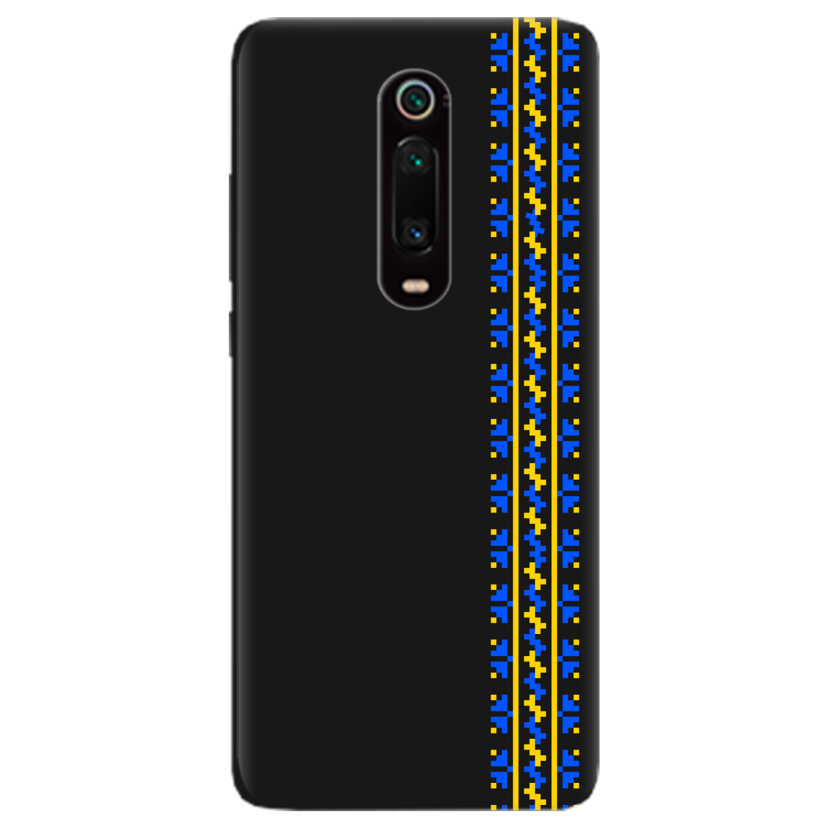 Чохол для Xiaomi Mi 9T Pro чорний матовий soft touch Embroidery - фото 1 - Чохли для телефонів