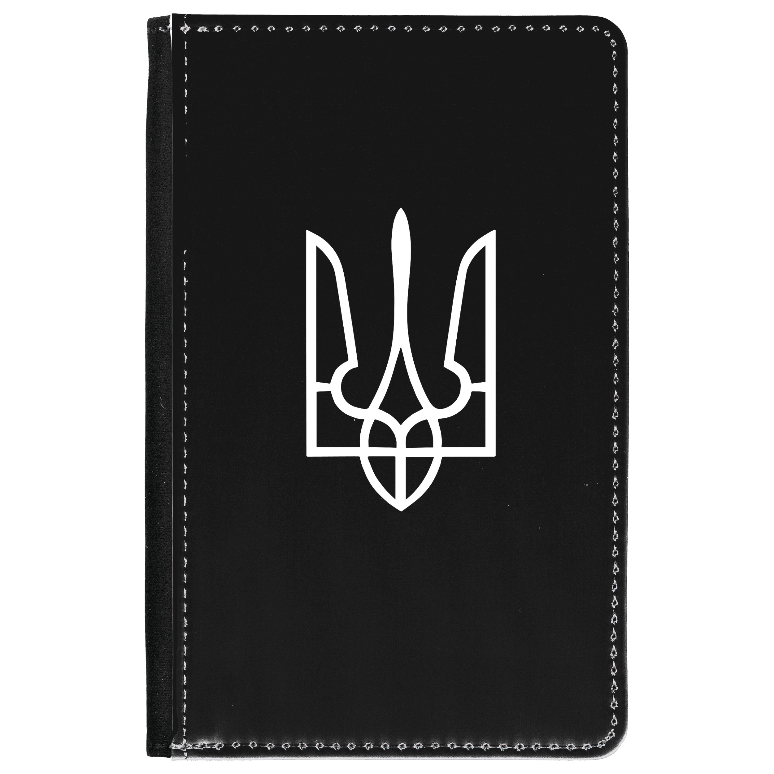 Обкладинка для паспорта чорна Gerb - фото 1 - Обкладинки для паспорту