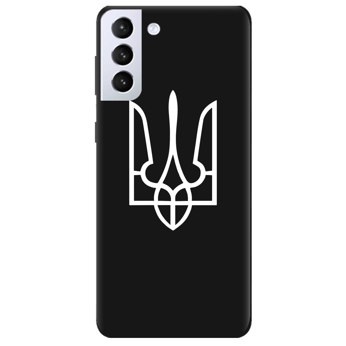 Чехол для Samsung Galaxy S21 черный матовый soft touch Gerb - фото 1 - Чехлы для телефонов