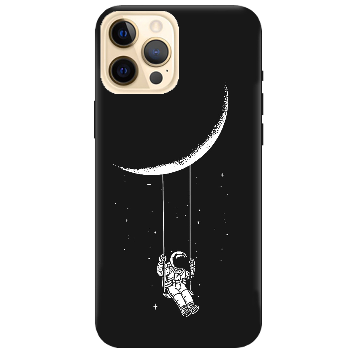 Чехол для Apple iPhone 12 Pro Max черный матовый soft touch Swing - фото 1 - Чехлы для телефонов