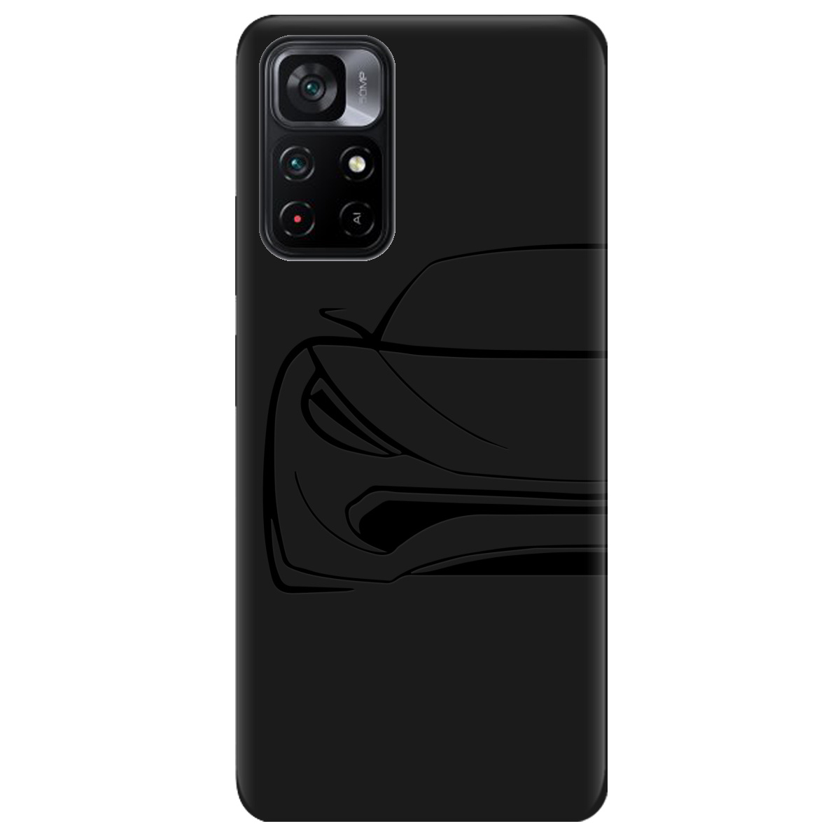 Чохол для Xiaomi Poco M4 Pro 5G чорний матовий soft touch Sport Car - фото 1 Чохол для Xiaomi Poco M4 Pro 5G чорний матовий soft touch Sport Car - фото 1 - Чохли для телефонів
