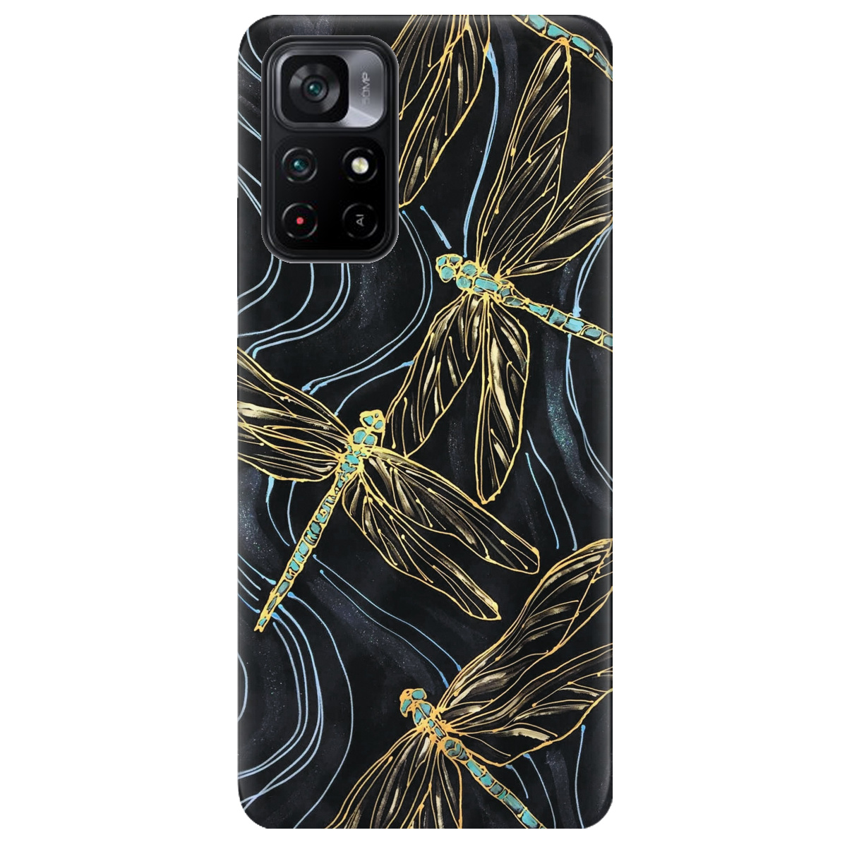 Чехол для Xiaomi Poco M4 Pro 5G Dragonfly - фото 1 - Чехлы для телефонов