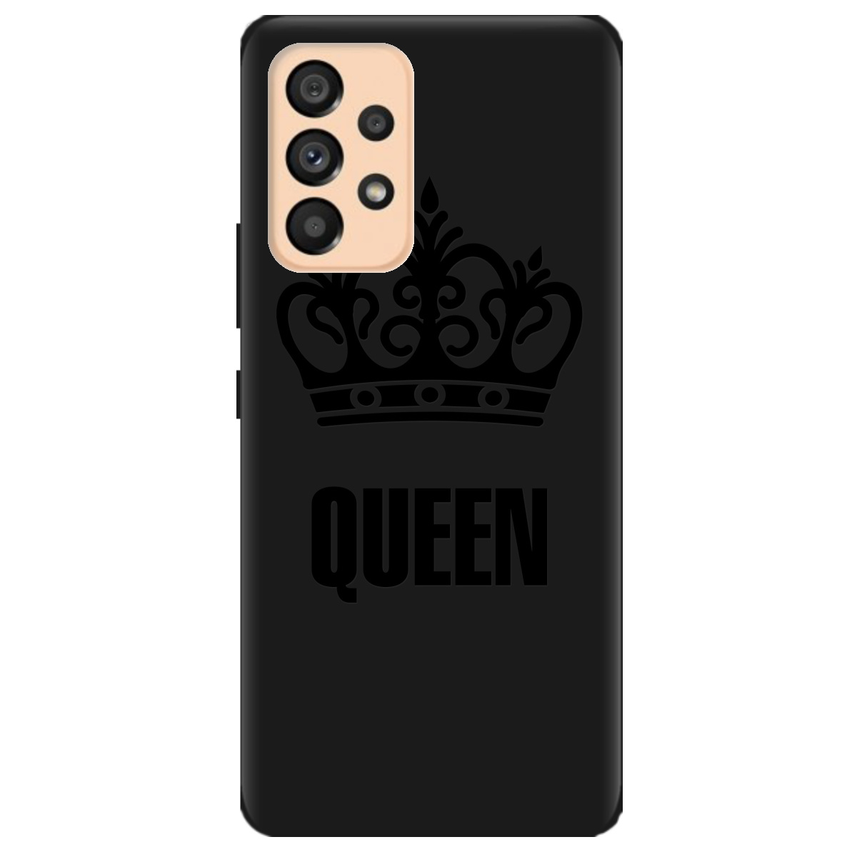 Чохол для Samsung Galaxy А53 чорний матовий soft touch Queen - фото 1 Чохол для Samsung Galaxy А53 чорний матовий soft touch Queen - фото 1 - Чохли для телефонів