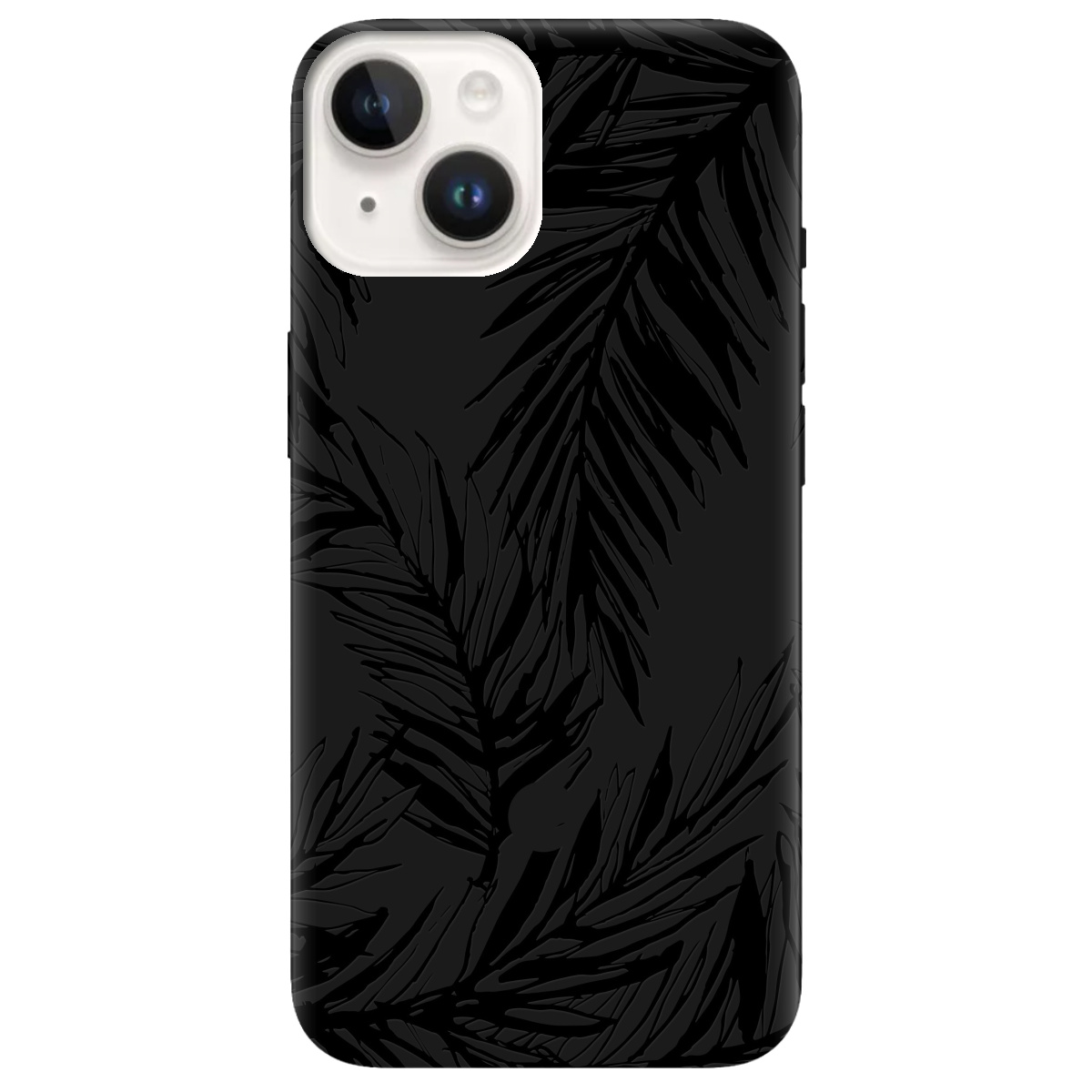 Чохол для Apple iPhone 14 Plus чорний матовий soft touch Tropics - фото 1 Чохол для Apple iPhone 14 Plus чорний матовий soft touch Tropics - фото 1 - Чохли для телефонів