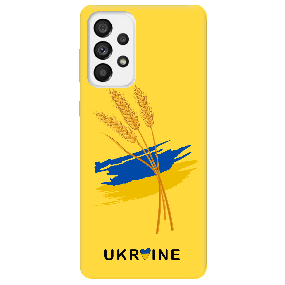 Чохол для Samsung Galaxy A73 жовтий матовий soft touch Spikelets - фото 1 - Чохли для телефонів