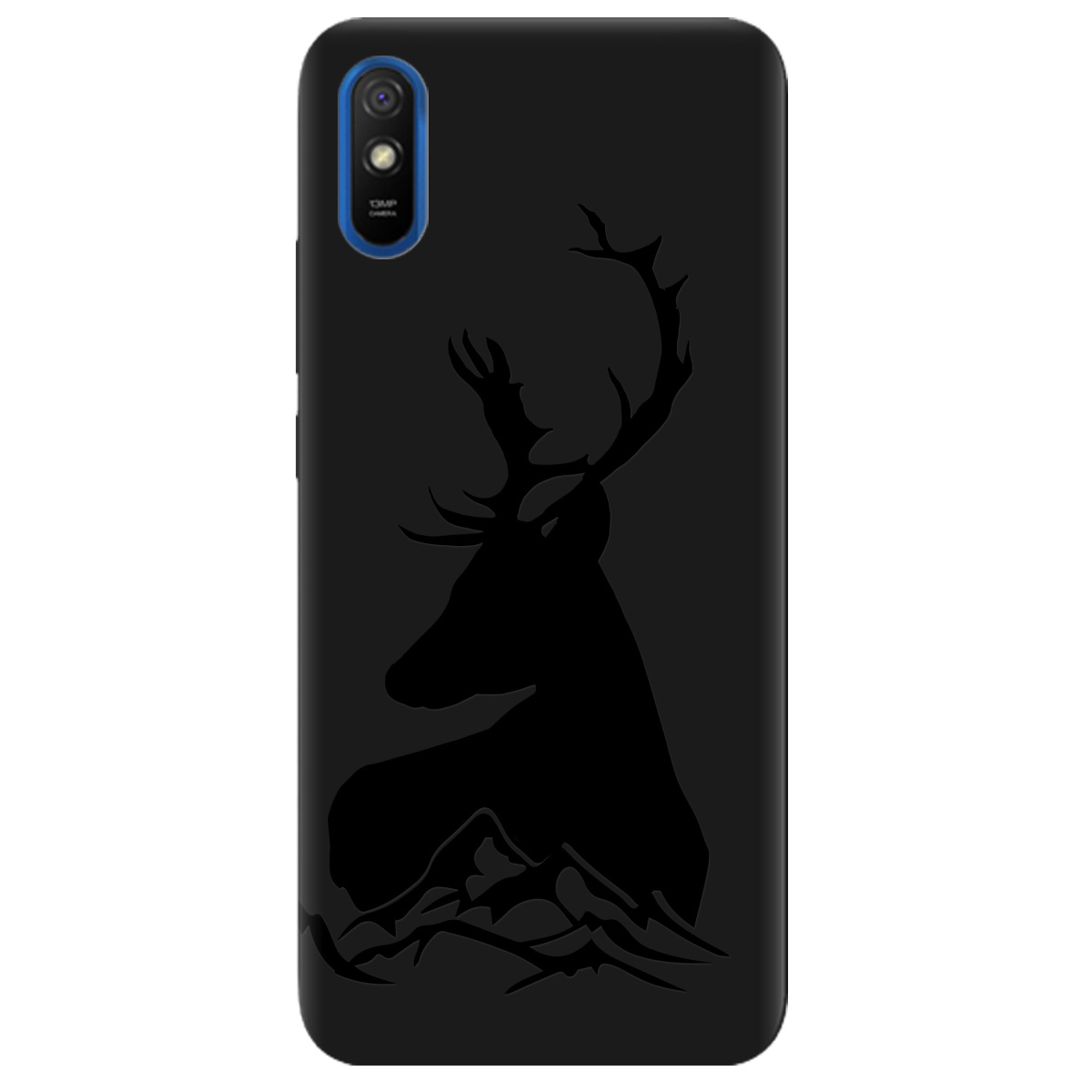 Чохол для Xiaomi Redmi 9A чорний матовий soft touch Moral - фото 1 - Чохли для телефонів