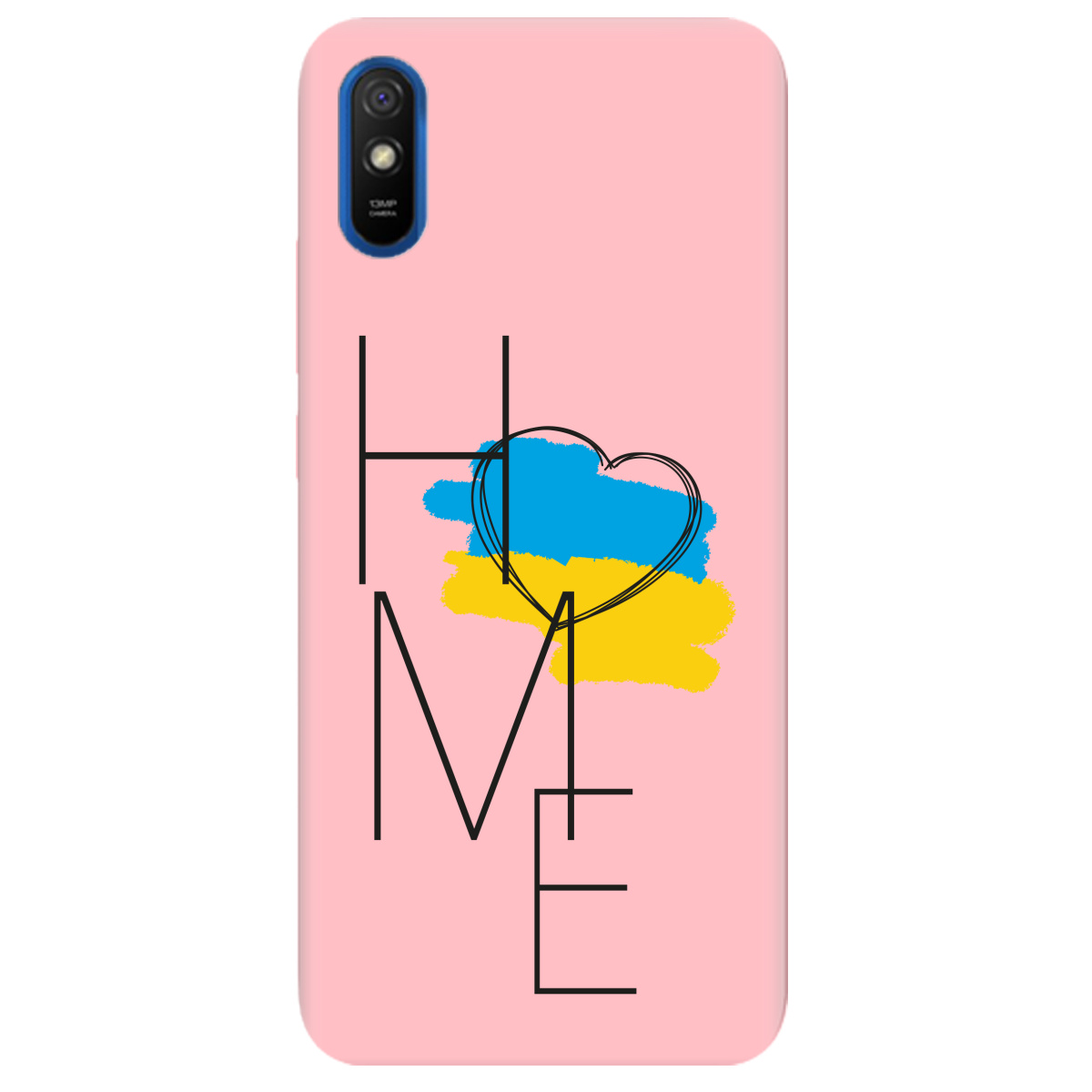 Чехол для Xiaomi Redmi 9A нежно-розовый матовый soft touch Home - фото 1 - Чехлы для телефонов