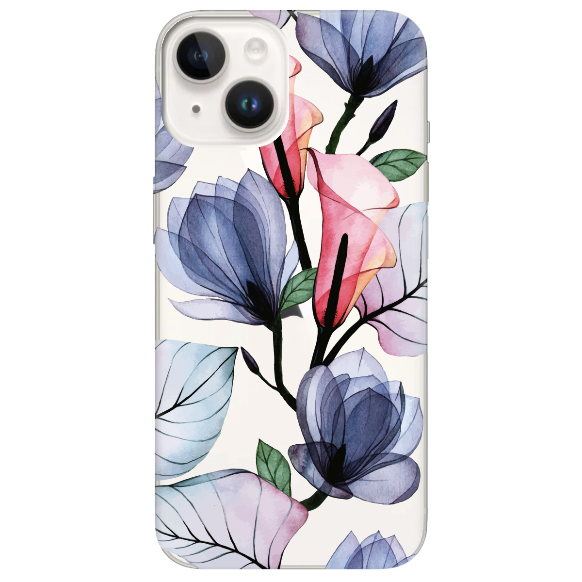 Чохол для Apple iPhone 14 Tropical flowers - фото 1 - Чохли для телефонів
