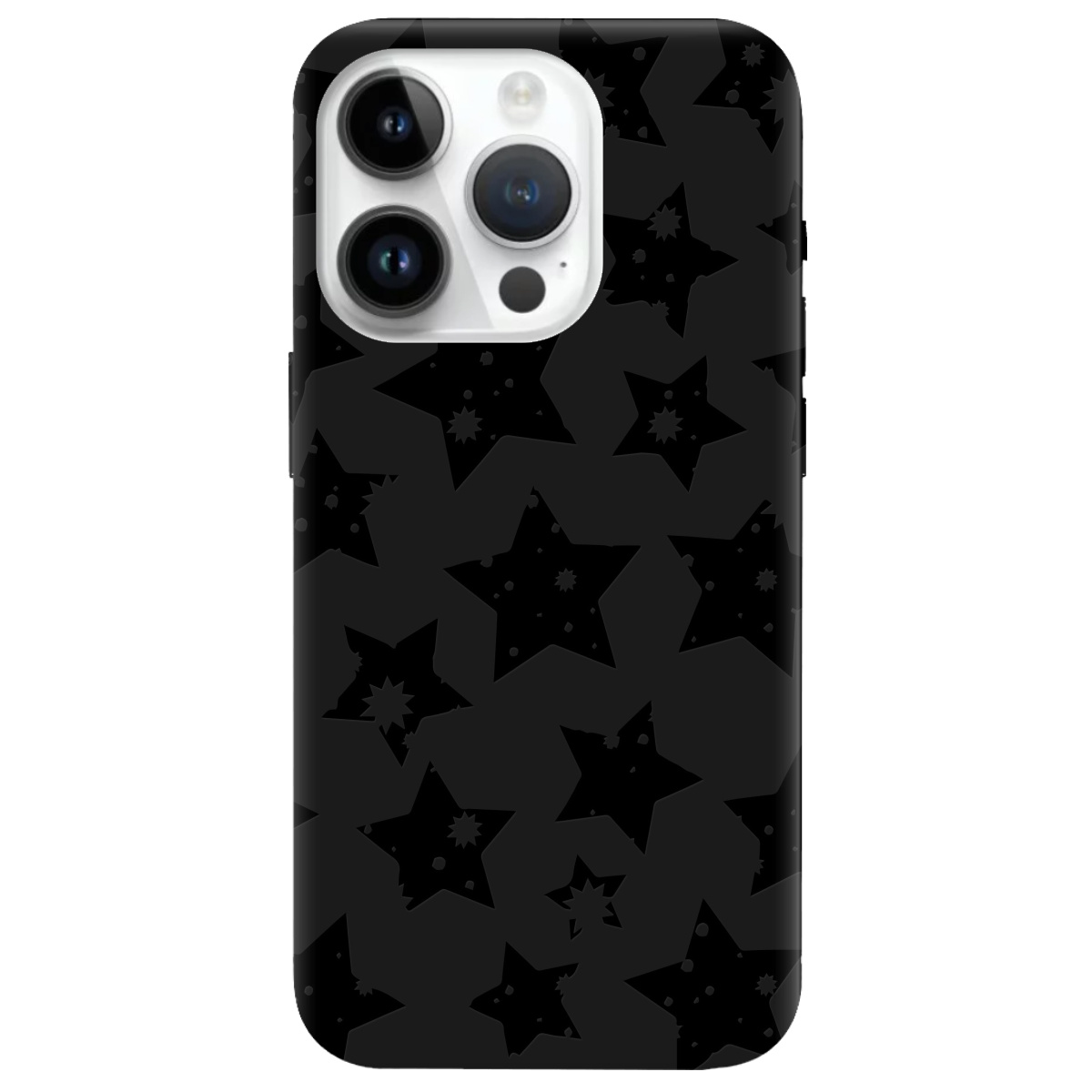 Чехол для Apple iPhone 14 Pro черный матовый soft touch Black Star - фото 1 - Чехлы для телефонов