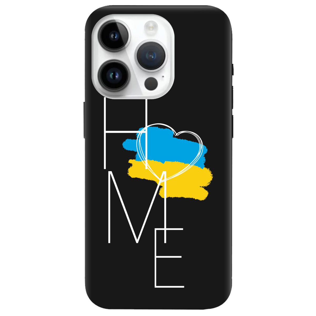 Чехол для Apple iPhone 14 Pro черный матовый soft touch Дім - фото 1 - Чехлы для телефонов