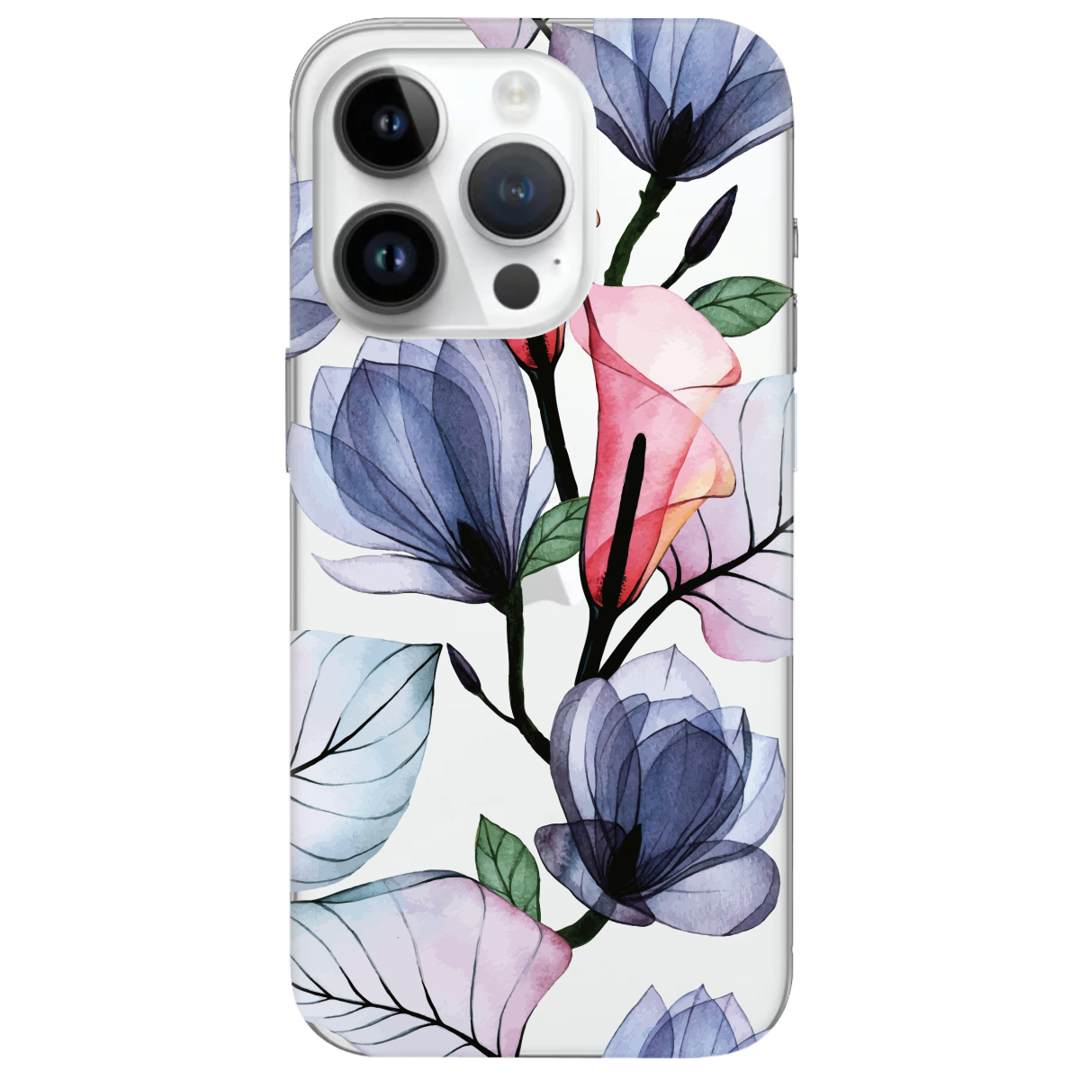Чехол для Apple iPhone 14 Pro Tropical flowers - фото 1 - Чехлы для телефонов