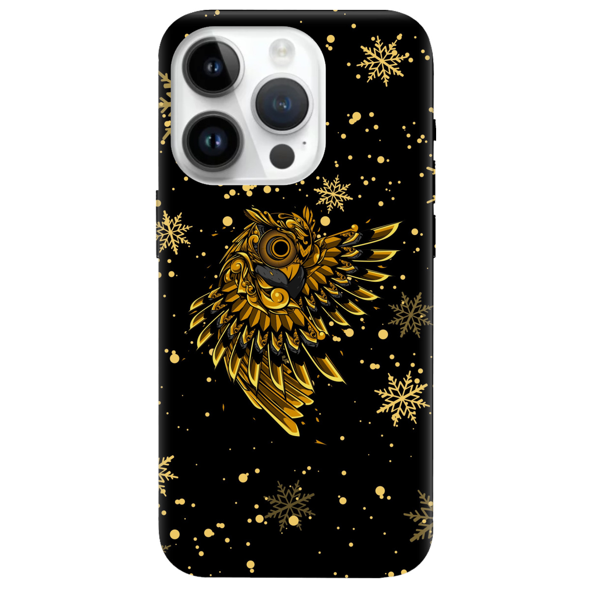Чохол для Apple iPhone 14 Pro Max Gold sova - фото 1 - Чохли для телефонів