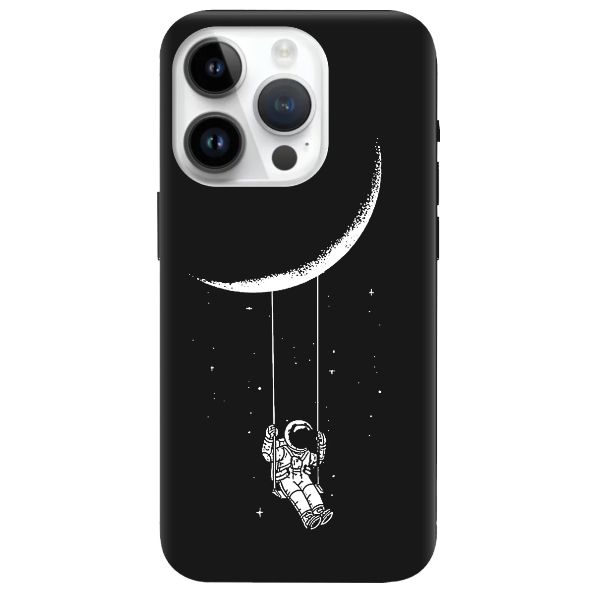 Чехол для Apple iPhone 14 Pro Max черный матовый soft touch Swing - фото 1 - Чехлы для телефонов