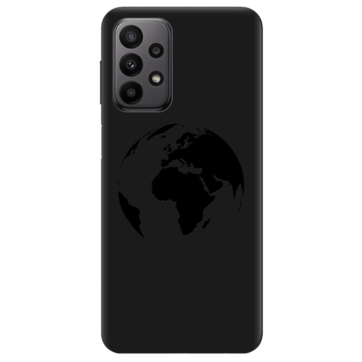 Чохол для Samsung Galaxy A23 4G чорний матовий soft touch Planet - фото 1 - Чохли для телефонів