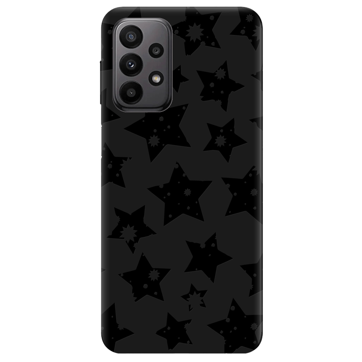 Чехол для Samsung Galaxy A23 4G черный матовый soft touch Black Star - фото 1 Чехол для Samsung Galaxy A23 4G черный матовый soft touch Black Star - фото 1 - Чехлы для телефонов