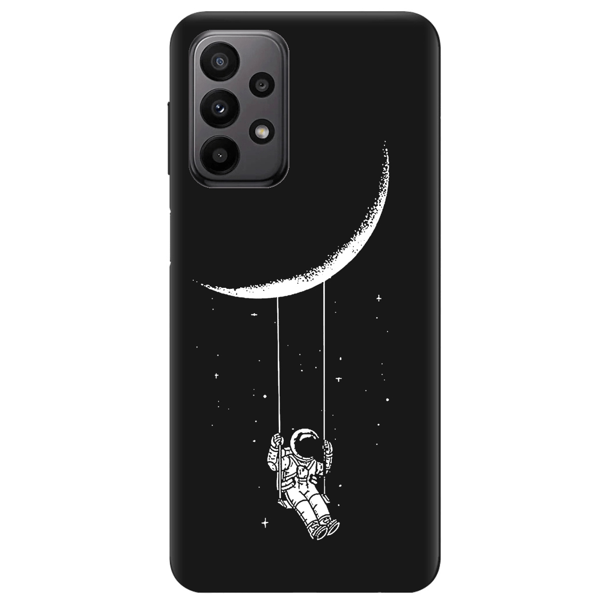 Чохол для Samsung Galaxy A23 4G чорний матовий soft touch Swing - фото 1 - Чохли для телефонів