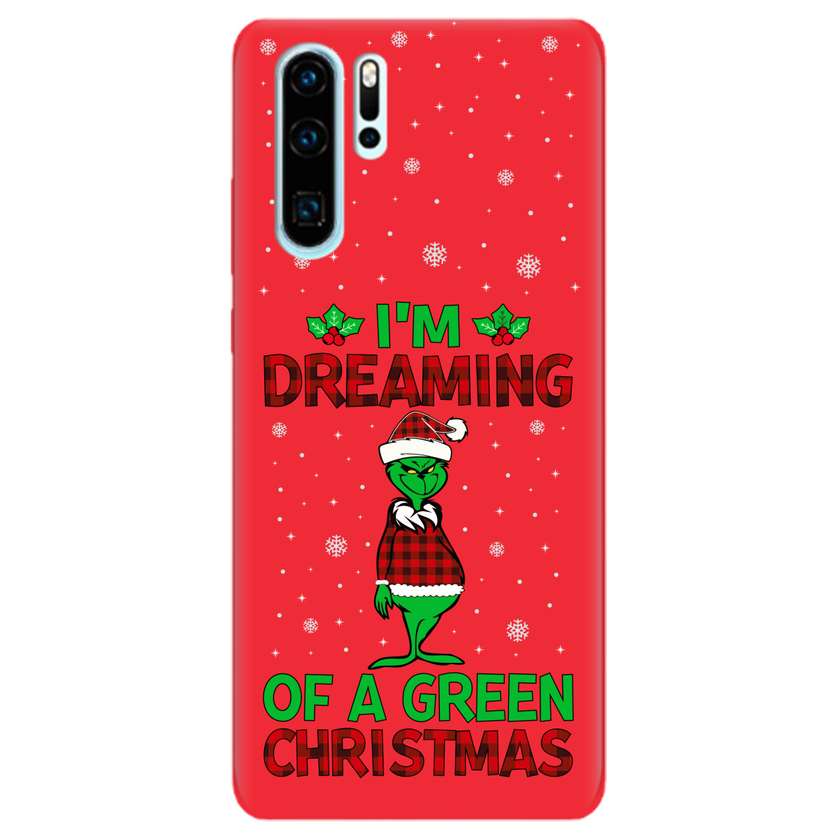 【Чехол для Huawei P30 Pro ярко-красный матовый soft touch I'm dreaming ...