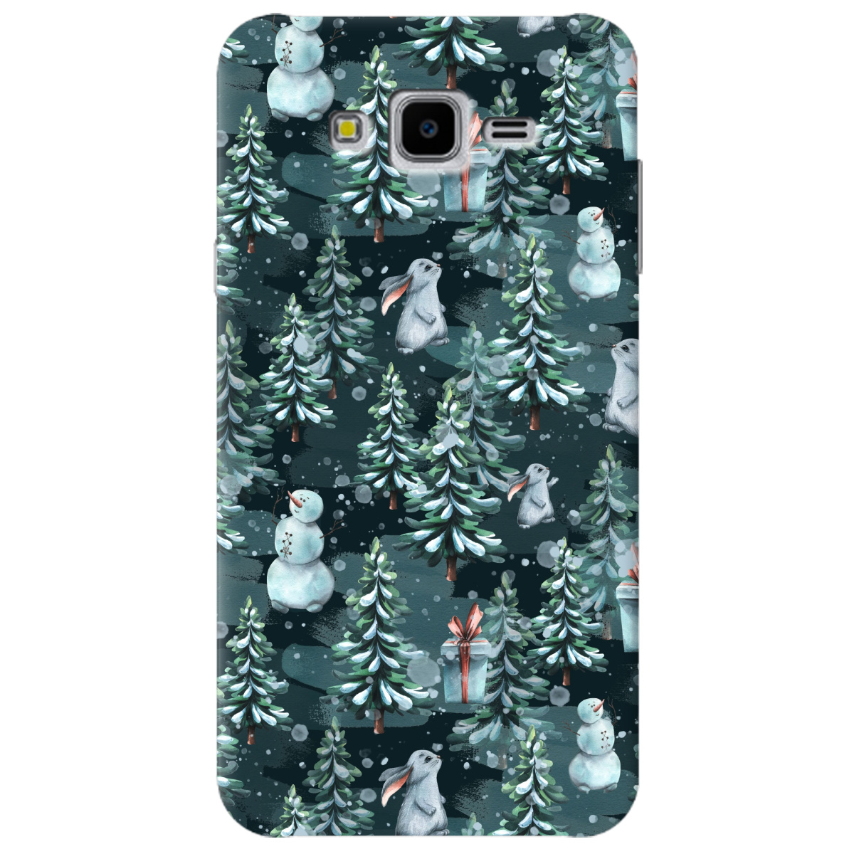 Чехол для Samsung Galaxy J7 Neo J701F / DS Winter forest - фото 1 - Чехлы для телефонов