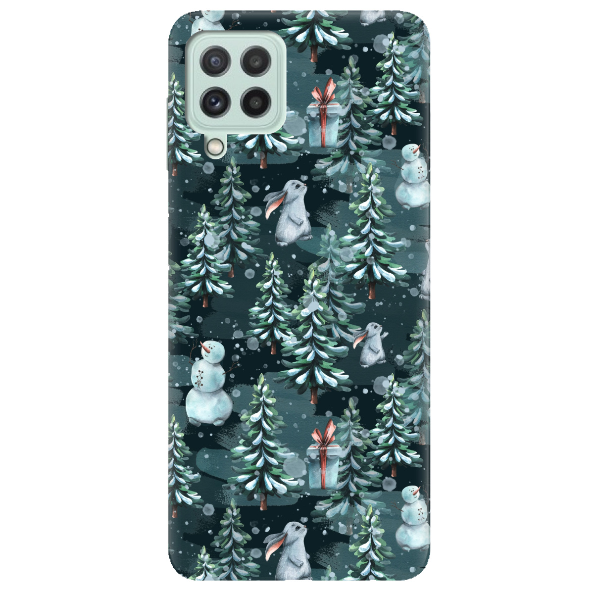 Чохол для Samsung Galaxy M22 Winter forest - фото 1 - Чохли для телефонів