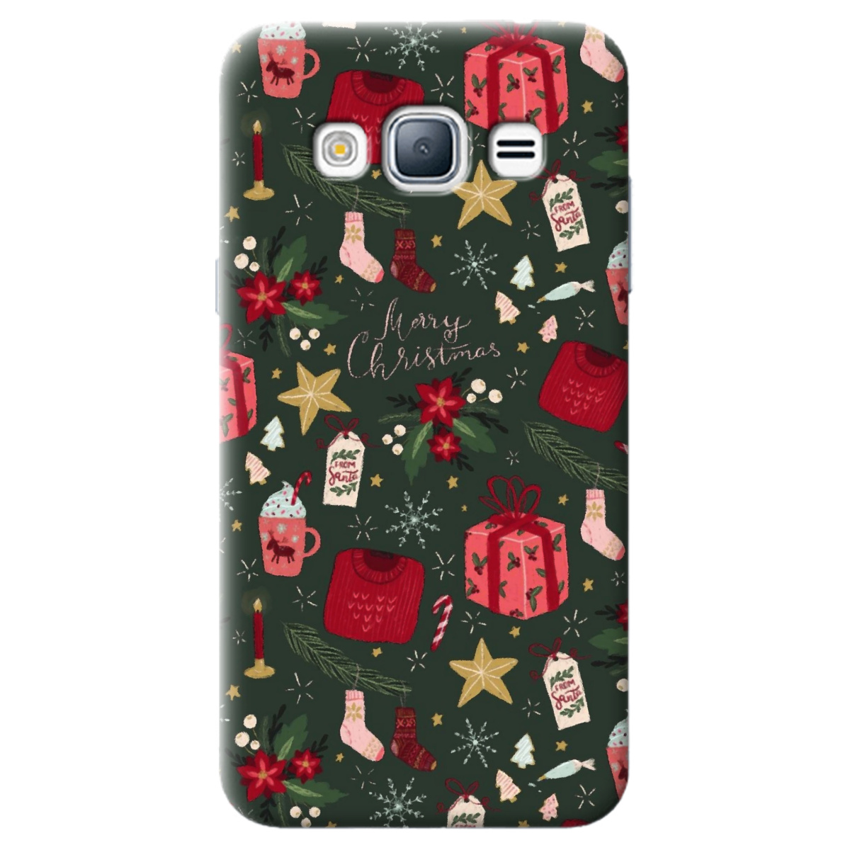 Чехол для Samsung Galaxy J3 2016 Merry christmas - фото 1 - Чехлы для телефонов