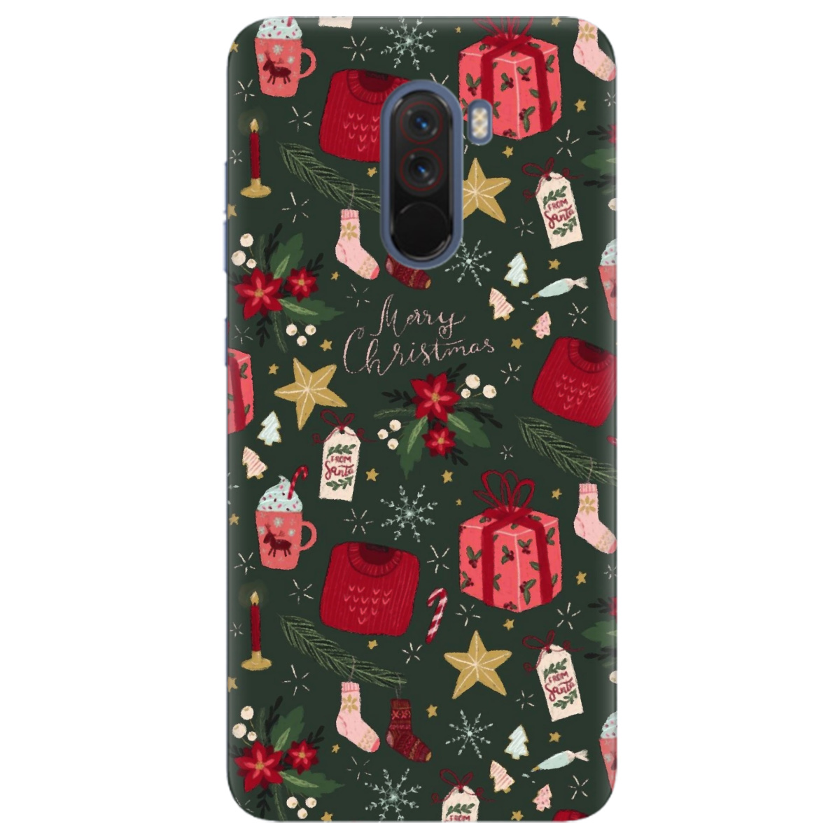 Чохол для Xiaomi Pocophone F1 Merry christmas - фото 1 - Чохли для телефонів