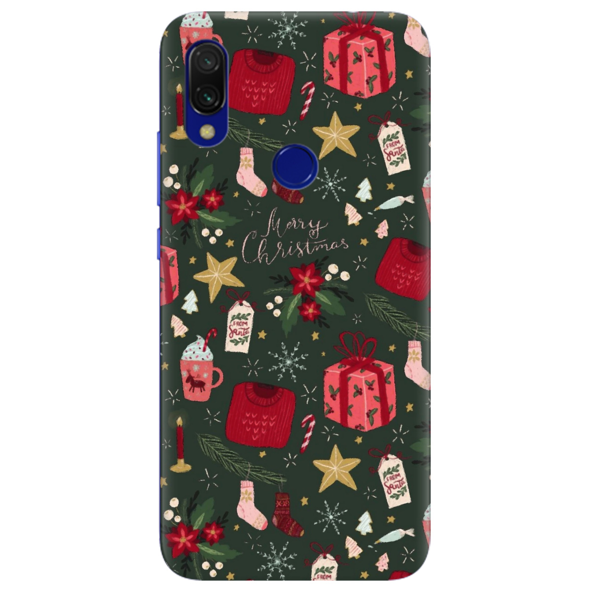Чохол для Xiaomi Redmi 7 Merry christmas - фото 1 - Чохли для телефонів
