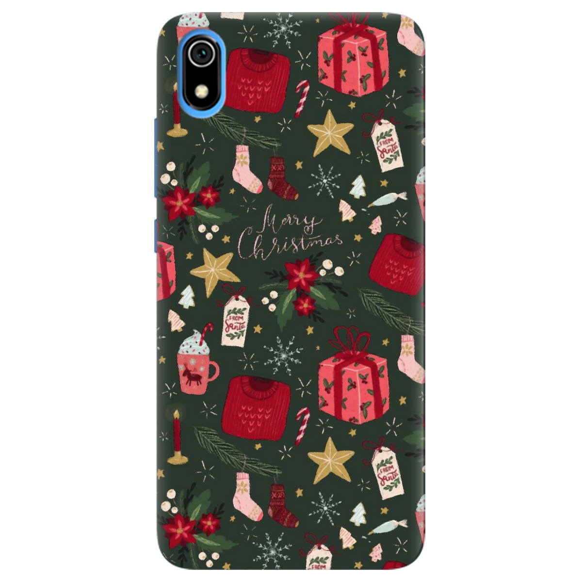 Чехол для Xiaomi Redmi 7A Merry christmas - фото 1 - Чехлы для телефонов