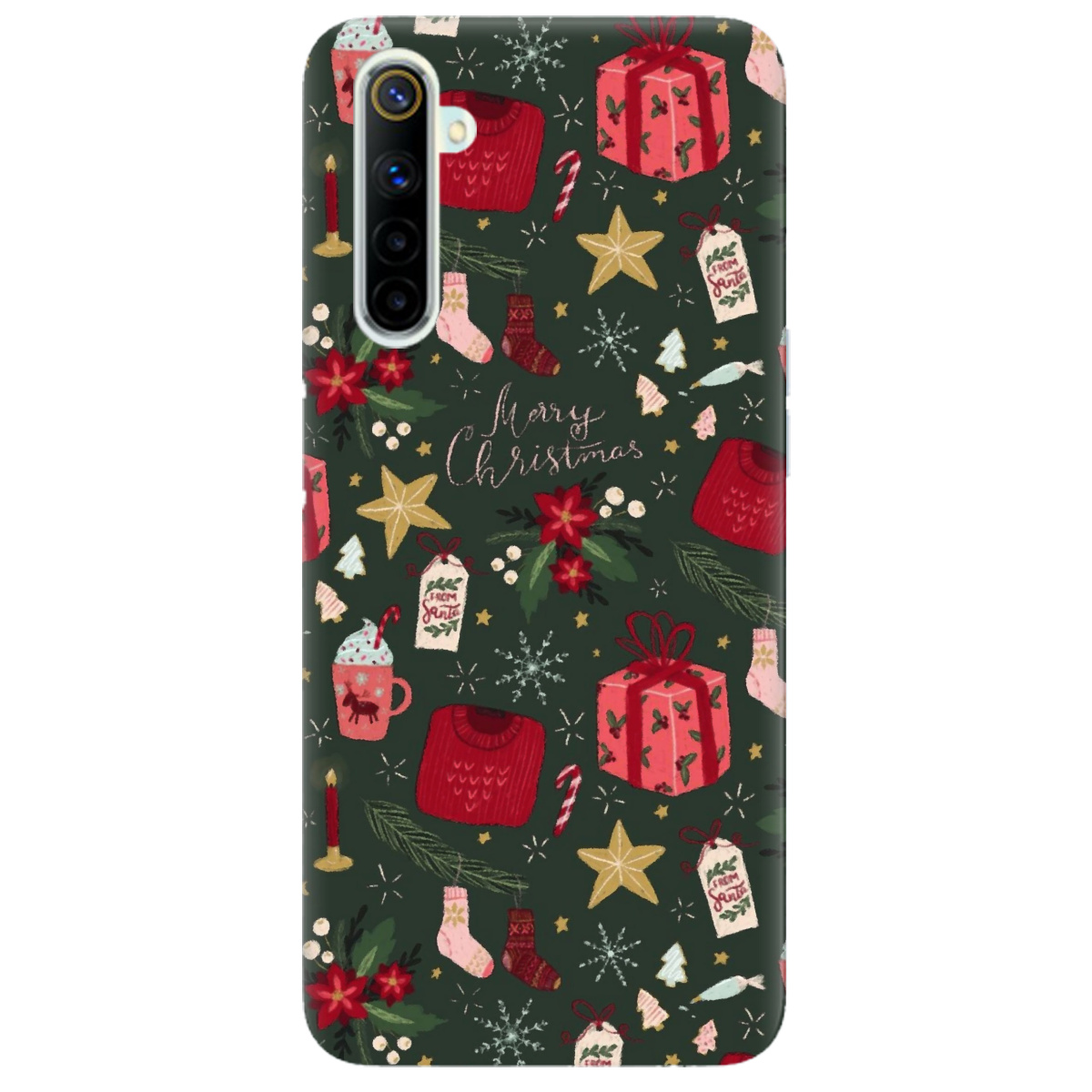 Чохол для Realme 6 Merry christmas - фото 1 Чохол для Realme 6 Merry christmas - фото 1 - Чохли для телефонів
