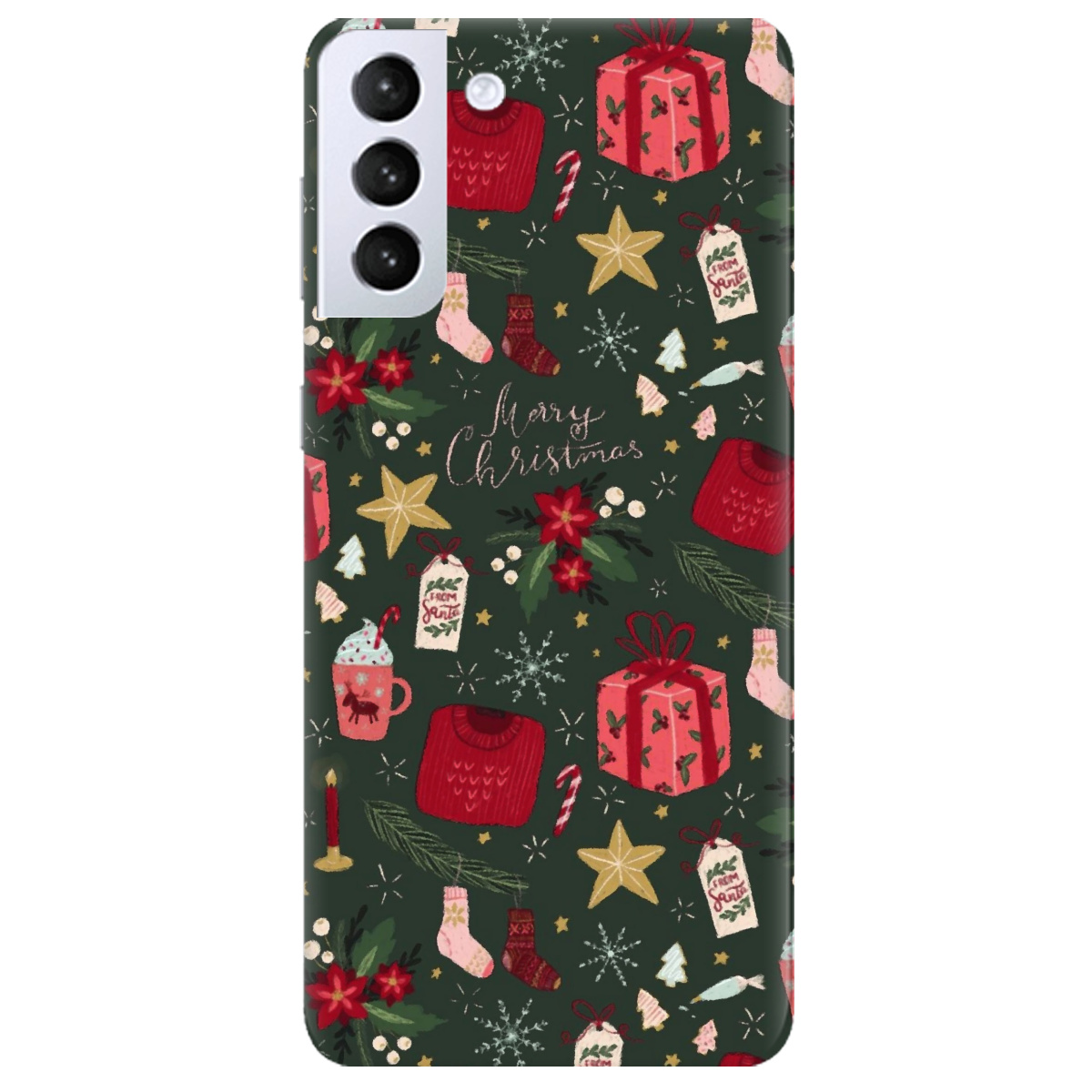 Чехол для Samsung Galaxy S21 Merry christmas - фото 1 - Чехлы для телефонов