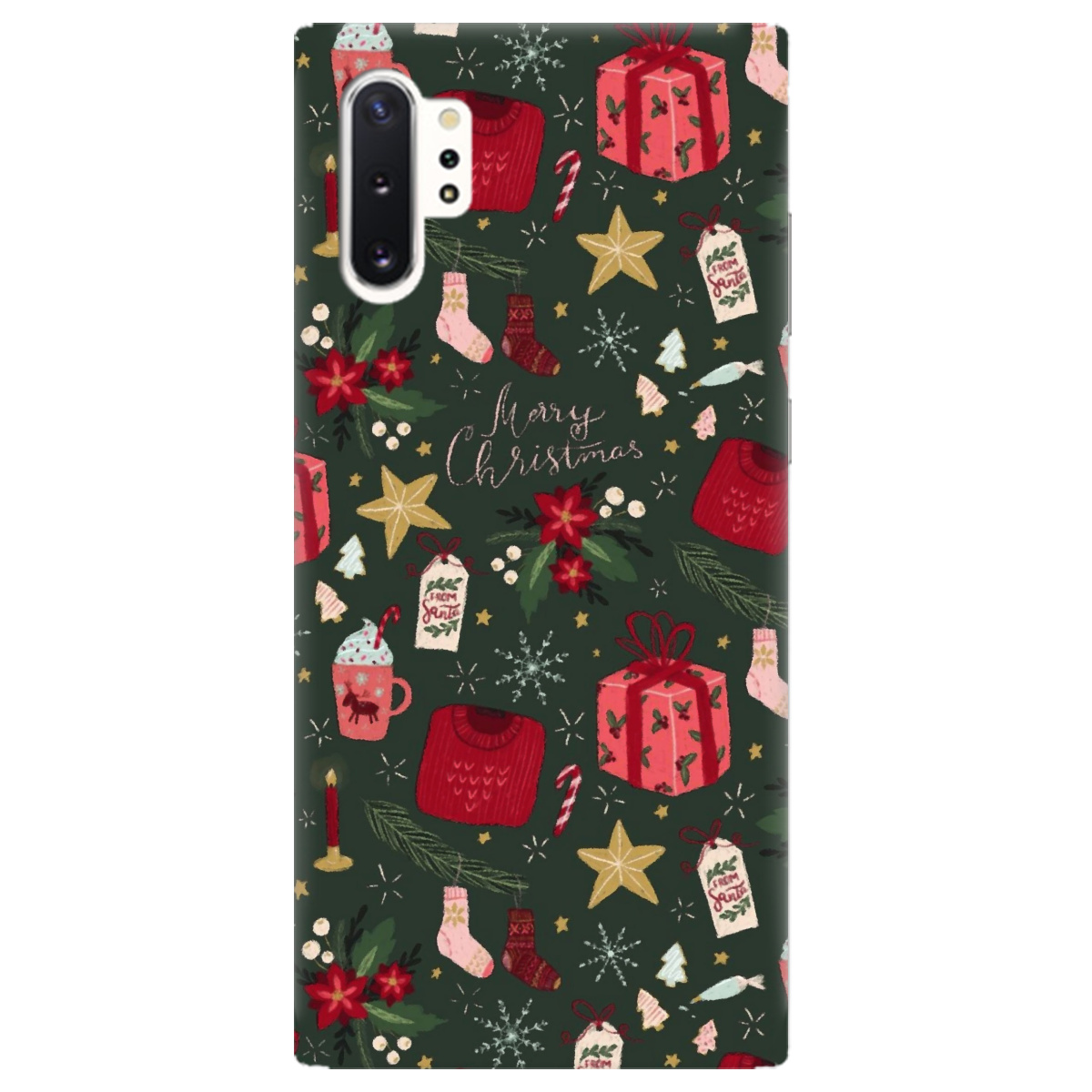 Чехол для Samsung Galaxy Note 10 Plus Merry christmas - фото 1 - Чехлы для телефонов