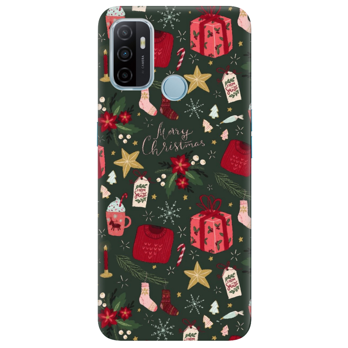 Чехол для Oppo A53/ A32/ A33 Merry christmas - фото 1 - Чехлы для телефонов