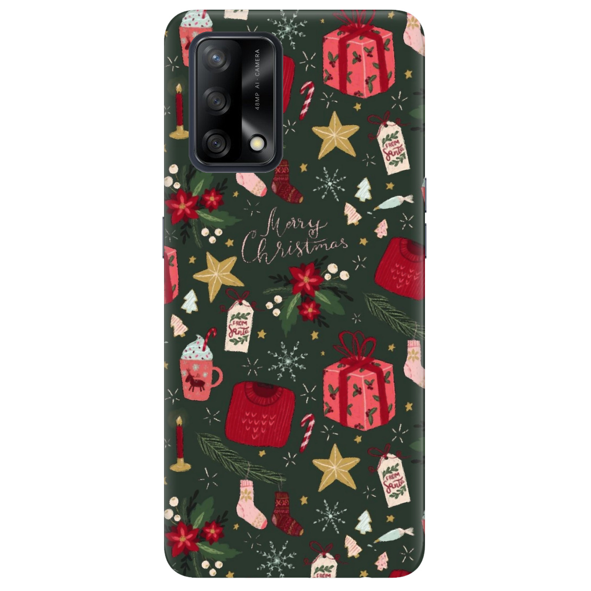 Чехол для Oppo A74 4G Merry christmas - фото 1 Чехол для Oppo A74 4G Merry christmas - фото 1 - Чехлы для телефонов