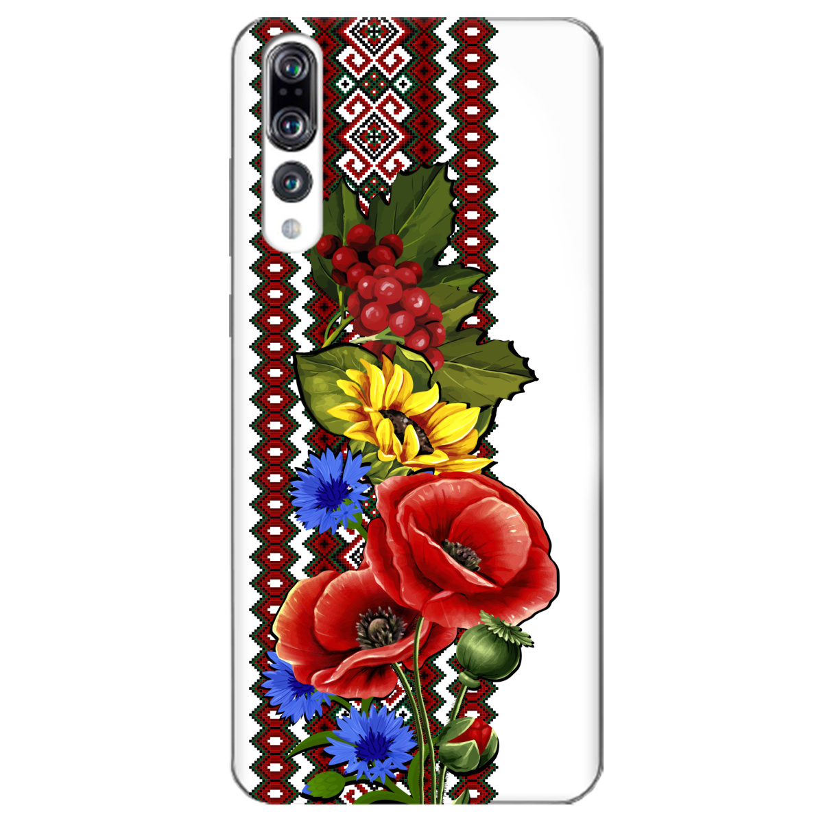 Чохол для Huawei P20 Pro Ukraine ornament - фото 1 Чохол для Huawei P20 Pro Ukraine ornament - фото 1 - Чохли для телефонів