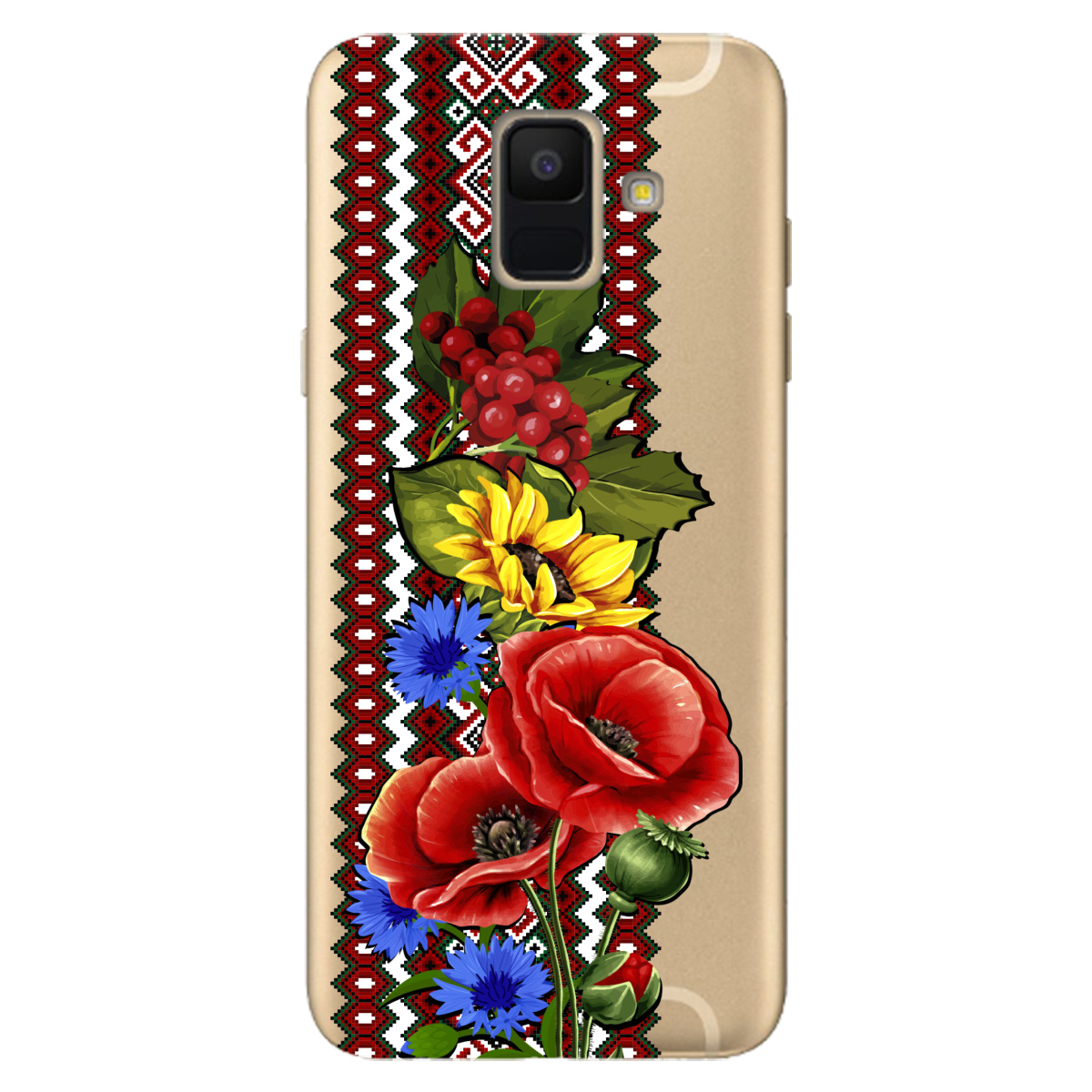 Чехол для Samsung Galaxy A6 2018 Ukraine ornament - фото 1 - Чехлы для телефонов