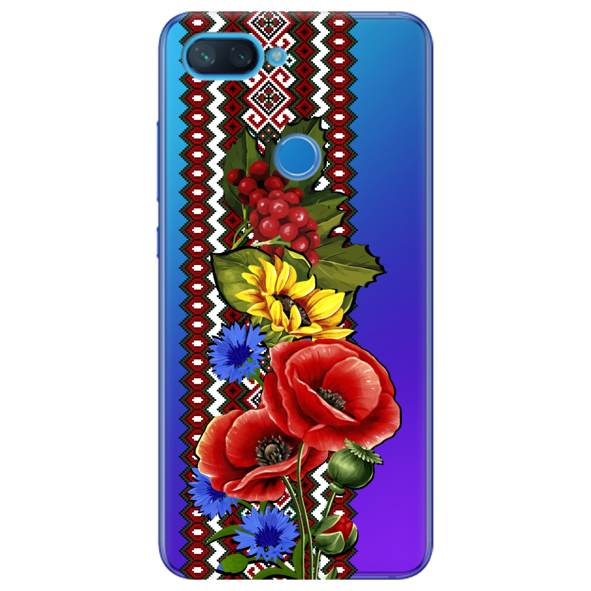 Чохол для Xiaomi Mi 8 Lite Ukraine ornament - фото 1 - Чохли для телефонів