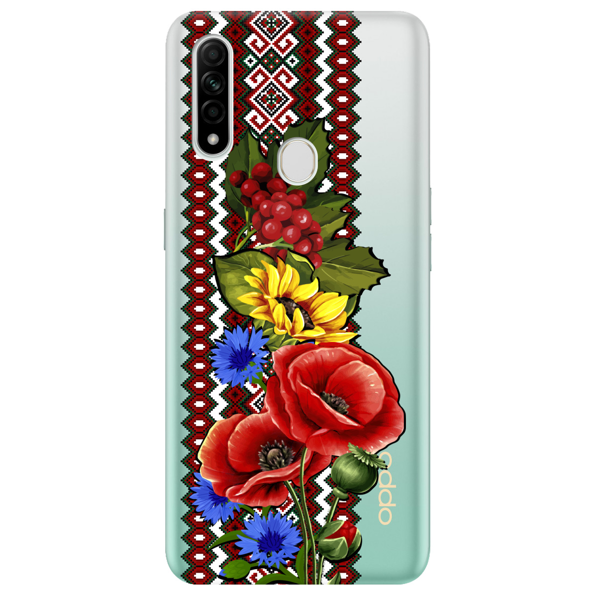 Чохол для Oppo A31 Ukraine ornament - фото 1 Чохол для Oppo A31 Ukraine ornament - фото 1 - Чохли для телефонів
